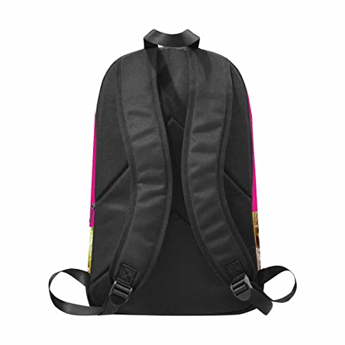 InterestPrint Customized Women Men Backpack with Picture Personalized 3 Photos Shoulders Bag Knapsack Backpack Travel Bag for Daughter Niece Granddaughter Birthday Christmas3