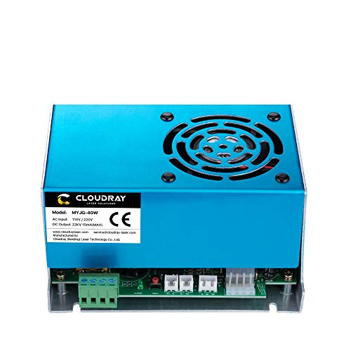 Cloudray 40W Co2 Power Supply 110V/220V For Co2 Laser Engraver Engraving Machine K40 Laser Myjg 40W（Model A) #TOP5