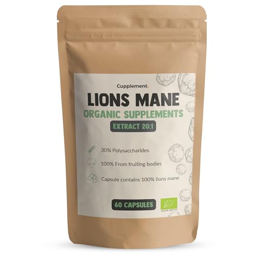 Cupplement - Lions Mane Extract Capsules 60 pièces - Bio - Extrai...