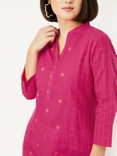 Image of Max Women's Cotton Regular Fit Regular Kurta