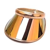 XuHang Damen Herren Hologramm Regenbogen breite Krempe Sonnenblenden Hut Topless Sonnenbrille UV-Schutz Kunststoff-Panel Sportbekleidung Clip On Sommerkappe für Wandern Outdoor