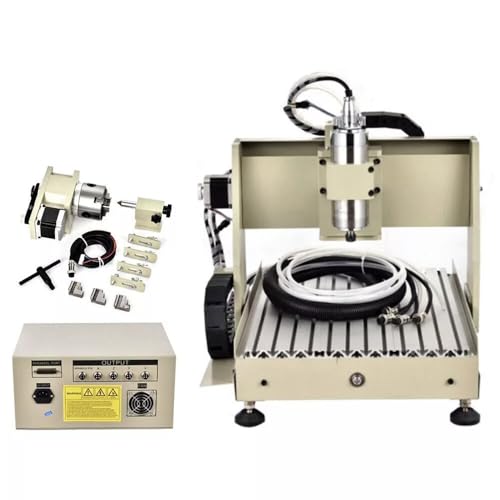 Máquina enrutadora 3040 para grabado y fresado, motor de husillo de 800 W, cable paralelo, carpintería, tallado de metal y plástico, uso de escritorio