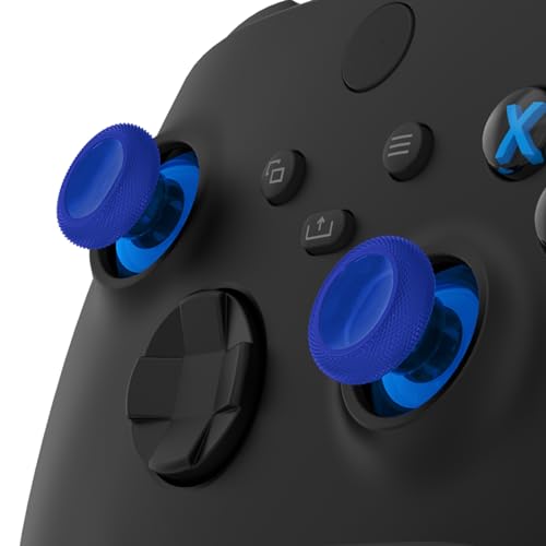 Image of eXtremeRate Thumbsticks for Xbox Series X|S, 4PCS Replacement Joysticks Repair Kit for Xbox Wireless Controller, Custom Accessories Analog Stick for Xbox One S /X /Elite Controller - Clear Blue