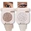 A14# 2Pcs(Light Brown Glitter+Slive Glitter)10+12