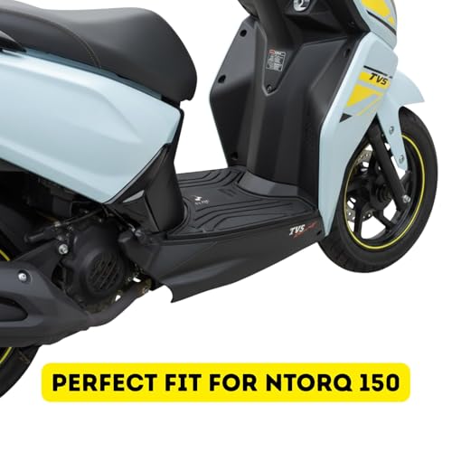 Image of Nuqe Rubber footmat Compatible for 2025 Ntorq 150 Scooter | Floormat Compatible for 2025 Ntorq 150 Scooter.
