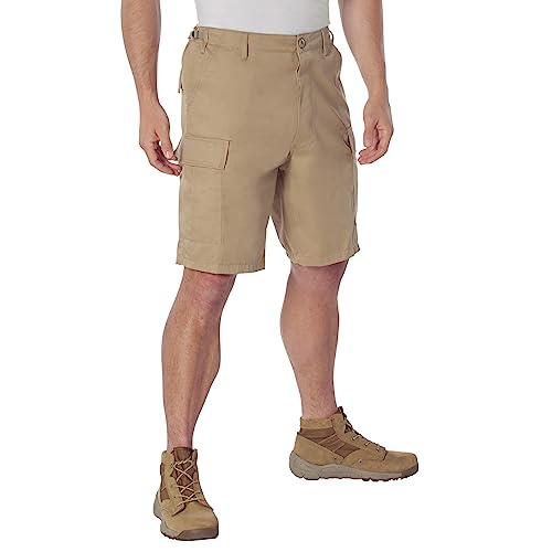 Rothco Tactical BDU Shorts - Rugged Outdoor Hiking Camping Cargos Comfortable - Khaki - 4XL