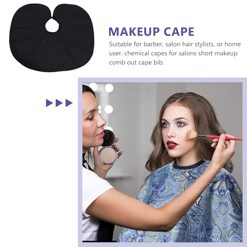 Capa Profesional para Corte de Cabello Negra para Barbería miniatura 3