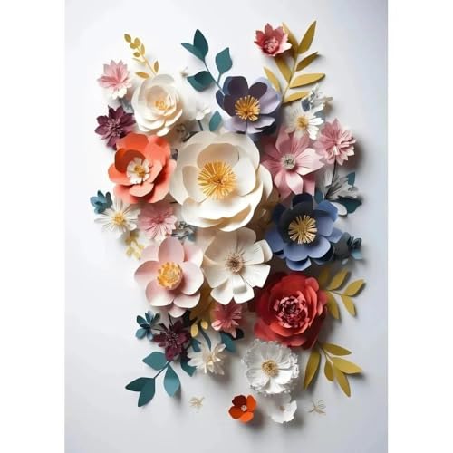 Image of Yocheng Home Colorful Decorating Flowers Painting Canvas Wall Art Pictures For Living Room Girl Bedroom Store Decor 40x50cm No Frame