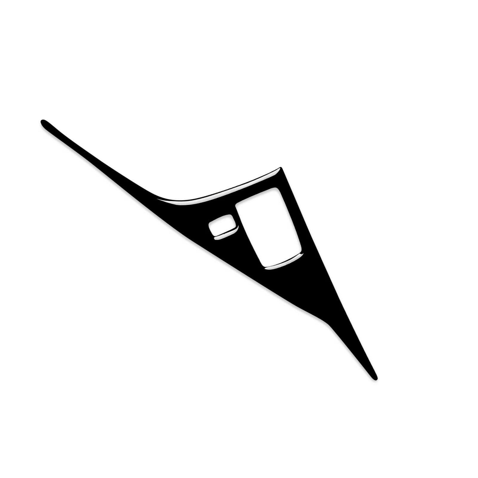 Qibbei Black Rhd Car Interior Accessories Modification Center Console Drive Panel Trim Decal Sticker For Infiniti Q50 Q60 2014-2020 Stickers(Black Rhd)