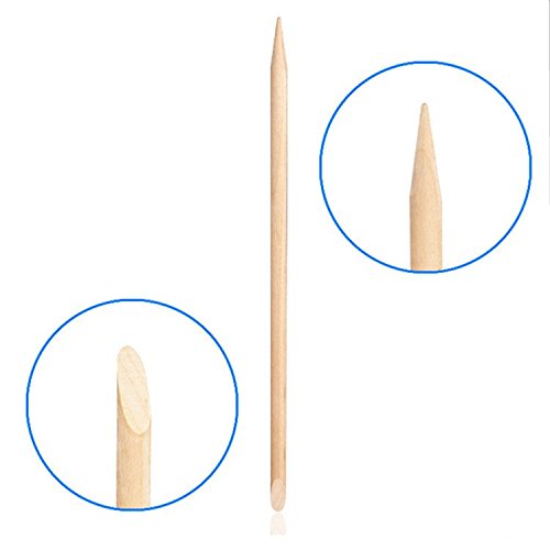 Orange Wood Sticks, Nail Art, Cuticle Pusher Remover, Manicure Pedicure Tool (50 Pieces) #TOP4