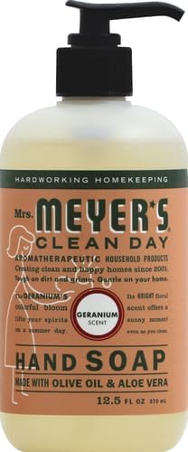 MRS. MEYER'S CLEAN DAY Hand Soap, Made with Essential Oils, Geranium, 12.5 fl. oz - Thumbnail 3