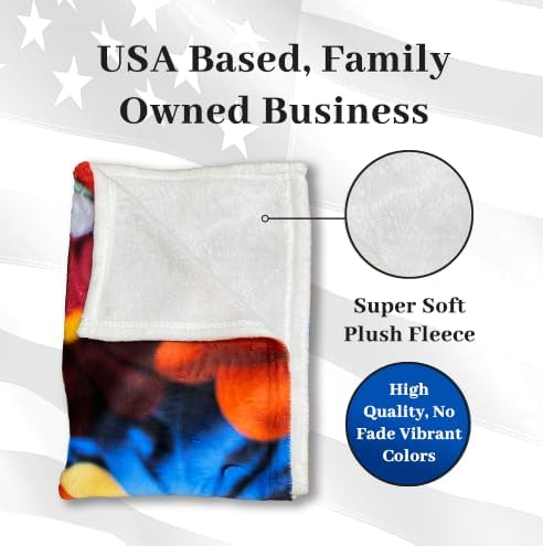 Pure Country Weavers Ships Next Day, Super Plush Fleece Blanket Personalized Photo - Customizable Picture - Made in The USA (50x60) - Image 4