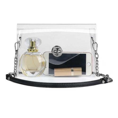 Clear Bag for Stadium Events，Clear Purse Travelon Crossbody Bags For Women