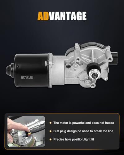 Image of ROADFAR Front Windshield Wiper Motor Fit for Honda for CR-V 2002-2006 | Fit For Acura For RSX 2002-2006|For Honda For CR-V 2002-2006|Replace 434017|43-4017|5 Pins|12V