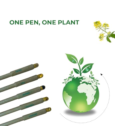 Image of (Pack-20 Blue Ink Pen | Return Gift | Corporate Gifting | Sustainable Pens | Eco-Friendly | Paper Pens | Biodegradable | Plantable Seeds | Bulk Pen For Hotels, Office and Schools