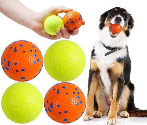 Susu  Wuwu Durable Dog Chew Balls for Aggressive Chewers  Interactive Toy for Dental Health Benefits  Indestructible Dog Tennis Balls 4 Balls 25inch4pack  Cucciolini Doodles Susu  wuwu durable dog chew balls for aggressive chewers  interactive toy for dental health benefits  indestructible dog tennis balls 4 balls 2 5inch 4pack   cucciolini doodles
