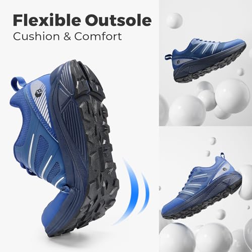 Image of FitVille Extra Wide Sneakers for Men with Wide Toe Box, Lightweight Trail Running Shoes for Workout Gym Cross Training Shoe Fashion Casual Sneaker