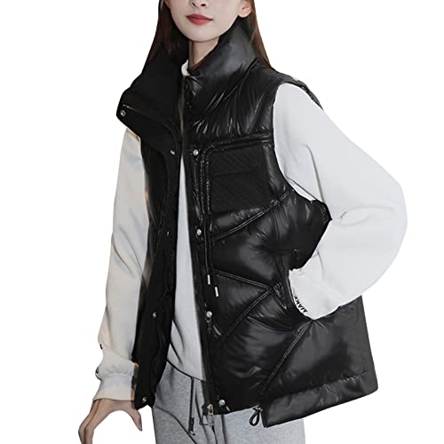 Veste sans manche en coton effet duvet brillant avec détails de chaîne Lingla exclusifs