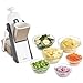 DASH Cortador de mandolina Safe Slice, Juliana + Dados para Verduras, preparación de Comidas y más con más de 30 ajustes preestablecidos y ajustador de Grosor, Plástico, Gris