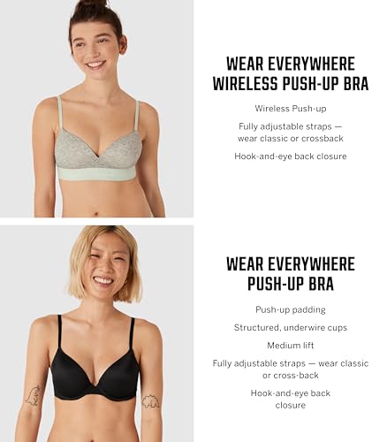 Victoria's Secret Pink Wear Everywhere Wireless Push Up Bra, Lightly Lined, Smoothing, Bras for Women, Marzipan, 38DD - image 5