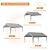 EliteEdge 10x20 Ft Heavy Duty Carport, Car Canopy Garage Boat Shelter Party Tent, UV Resistant Waterproof All-Season Tarp for SUV, Car, Truck, Boat