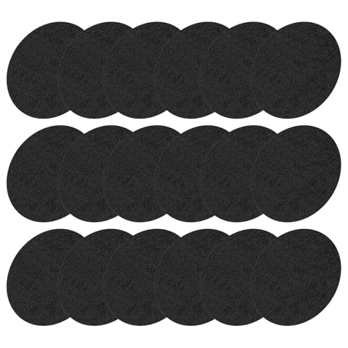 NESTINGHO 100 Almohadillas Ignífugas para Incensario, 4 Cm, Alfombrilla Aislante de Algodón Negro Resistente al Calor para Protección y Recogida de Cenizas en Sala de Meditación