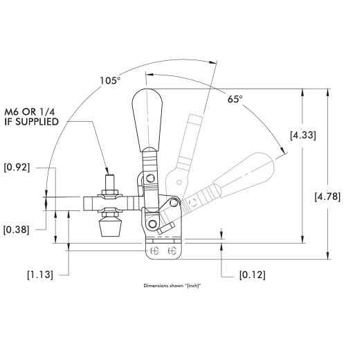 De-Sta-Co 202 Hold-Down Action Clamp #TOP4