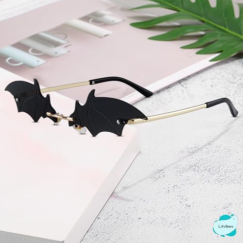 Image of Batman Irregular Shape Non-Polarized Sunglasses Shades Frameless Glasses Eyegear Smartwear Goggles Unique Fashionable Men Women Eyewear For Party Uv 400 Protection For Eyes - Parent