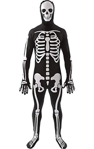 ORION COSTUMES Disfraz Leotardo Estampado de Esqueleto Atuendo para Halloween para Hombres