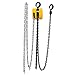 Chain Hoist 2200lbs 1T Capacity 10ft Steel Yellow Powerful Lifting Industrial Use