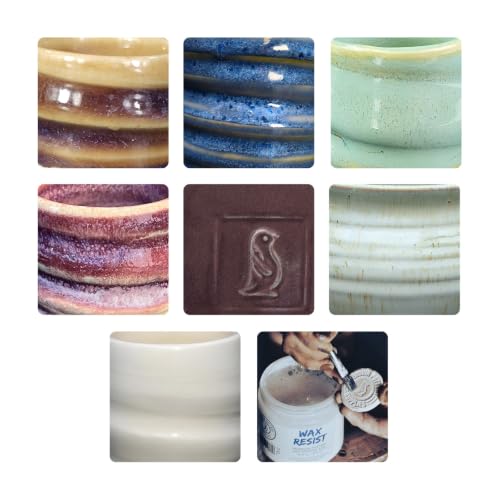 Penguin Pottery - Specialty Series Variety Set #3 - Mid Fire Cones 5 & 6 - Includes 8 4oz Jars