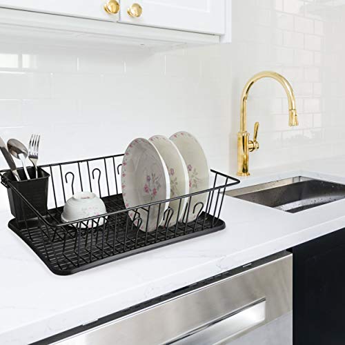 Megachef DR-104 Mega Chef Dish Rack With 14 Plate Positioners And A Detachable Utensil Holder thumb #1