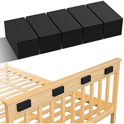 SARDVISA Furniture Wall Protector, 8Pcs(0.71" Thick) + 12Pcs(0.12" Thick) EVA Foam Headboard Stoppers for Wall, Bed Stoppers for Headboard, Bed Frame & Wall Guards, Black Headboard Bumper Cover