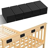 SARDVISA Furniture Wall Protector, 8Pcs(0.71' Thick) + 12Pcs(0.12' Thick) EVA Foam Headboard Stoppers for Wall, Bed Stoppers for Headboard, Bed Frame & Wall Guards, Black Headboard Bumper