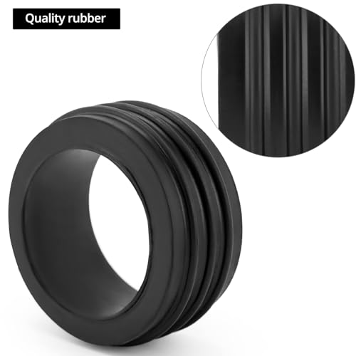 Image of QWORK Steel Mechanical Test Plug, 4 Inch, Ideal for Indoor and Outdoor Use, Reliable Sewer Cleanout Cap with Galvanized Screw and Wing Nut, Fits Most Pipe Sink Pools