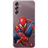 ERT GROUP Coque de téléphone Portable pour Samsung A14 4G/5G Original et sous Licence Officielle Marvel Motif Spider Man 040 Parfaitement adapté à la Forme du téléphone Portable, partiel imprimé