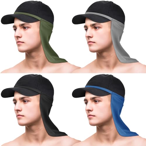 Tatuo Polaina de cuello unisex con protección solar y protección solar multifuncional 2 en 1 para deportes al aire libre, pesca, Negro, gris, azul, verde militar, No Clasp