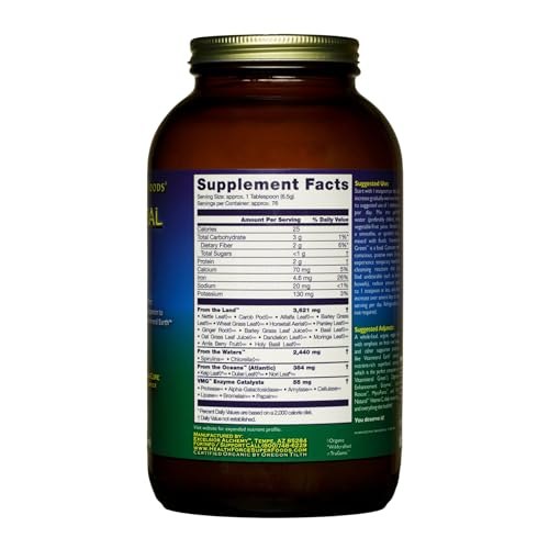 HealthForce SuperFoods Vitamineral Green - Mineral Supplement for Immune & Thyroid Support - Green Powder Supplement with Ingredients from The Land - Gluten-Free & Vegan - 500 Grams - Image 3