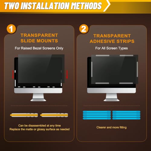 Image of 34 Inch Privacy Screen for Monitor with 21:9 Widescreen Monitor Blue Light Screen Protector - Anti-Glare - Anti-Scratch Protective Film for Data Confidentiality Privacy Shield