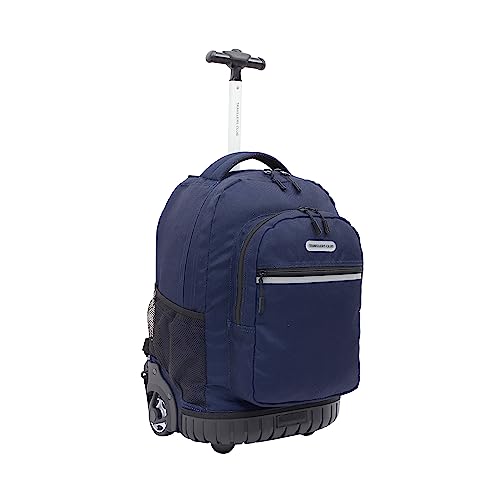 Travelers Club 18" Rolling Backpack with Shoulder Straps, Navy Blue - Image 4