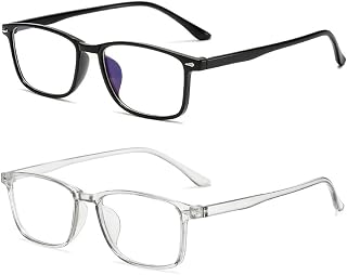 2PRS TR90 Nearsighted Distance Glasses -1.00 to -4.00 Strength Men Women Anti Eyestrain UV Blocking Myopia Glasses