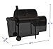 ProHome Direct Heavy Duty Waterproof Grill Cover for Char-Griller 2121,2123 Grills and Char-Griller Smokers with Side Fire Box,Black