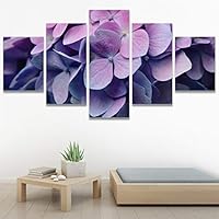 SIGNWIN 5 Panel Canvas Wall Art Flora Snapshot for Home Decorations Ready to Hang - 60