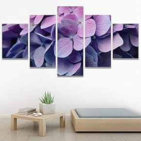 SIGNWIN 5 Panel Canvas Wall Art Flora Snapshot...