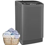 Nictemaw Portable Washing Machine, 20Lbs Capacity Full-Automatic Portable Washer, 2.8Cu.ft Washer and Dryer Combo with Drain Pump, LED Display, 10 Programs & 8 Water Levels for Apartment Dorm RV