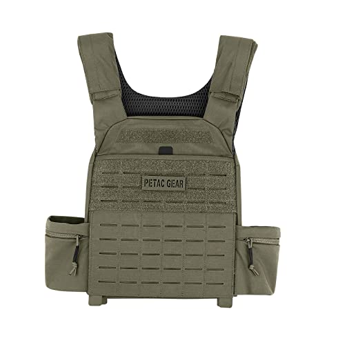 Petac Gear Weighted Vest Adjustable Tactical Weight Vests, Trainer Fitness Strength Endurance Workout Training Vest (Ranger Green) #TOP17