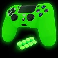 HLRAO PS4 Controller Skin Silicona Grip Glow in Dark Funda