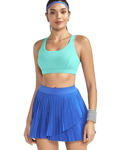 Image of RUNNING GIRL Sports Bras for Women,Seamless Strappy Sports Bra High Support Crisscross Back with Removable Pads
