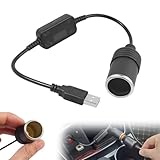 USB to Cigarette Lighter Adapter 5V USB to 12V...