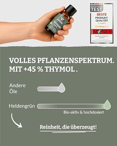 Thymianöl Heldengrün Bio – Zertifiziertes Lebensmittel aus Griechenland